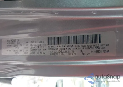 2020 Jeep Wrangler Unlimited Sport S 4X4 z USA, uszkodzony, nr VIN 1C4HJXDN2LW139126